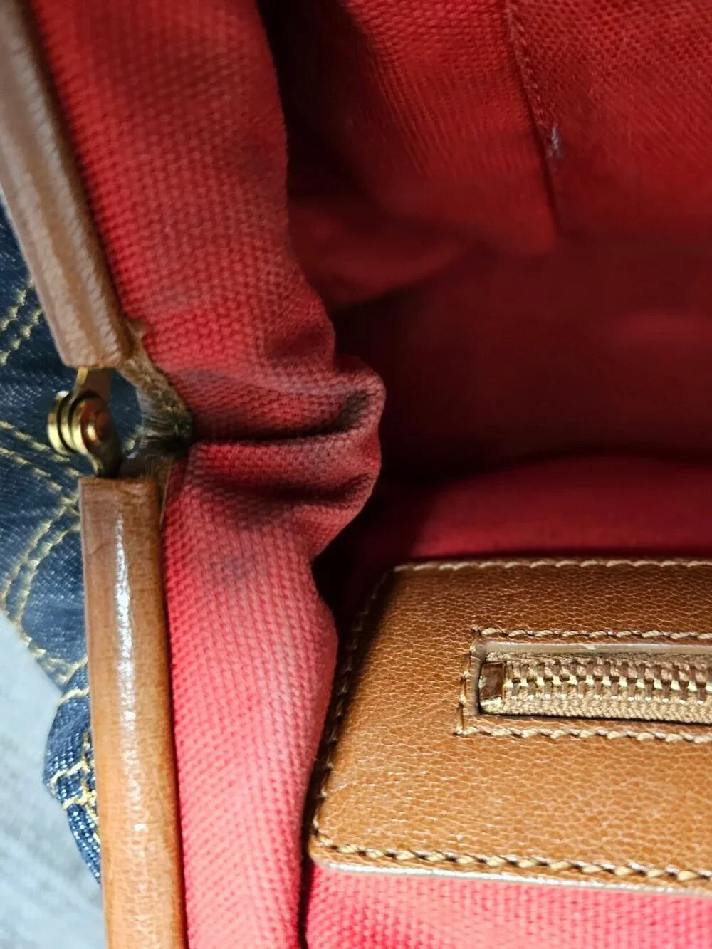 RARE! MARC JACOBS Denim STAM Bag - Picture 6 of 8